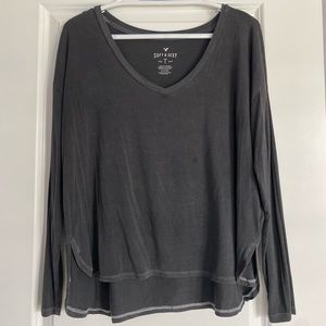 American Eagle Soft & Sexy Long Sleeve, Size: Small, Color: Dark Gray